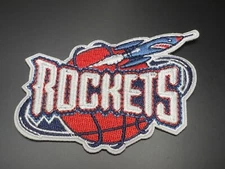 Houston Rockets Iron On Patch Throwback Vintage