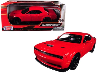 Motormax 2018 Dodge Challenger SRT Hellcat Widebody Red 1/24 Diecast Model Car b