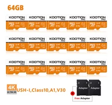 64GB Micro SD Cards SDXC UHS-I U3 Memory Card TF Card For Phone/Camera Wholesale
