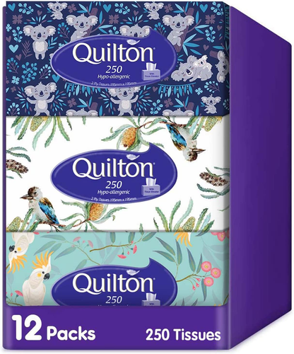 Hypo Allergenic 2 Ply 250 Facial Tissues Pack, 12 Packs - Picture 8 of 11