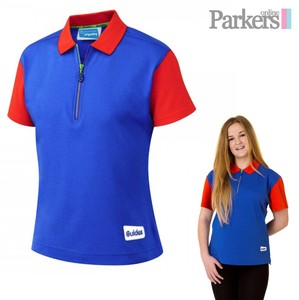 red and royal blue shirt