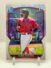 2023 Bowman Chrome 1st Ruben Santana Speckle Refractor 277/299 DBacks ROOKIE RC