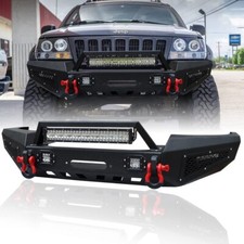 Vijay Front Bumper Fits 1999-2004 Jeep Grand Cherokee Wj With Winch Plate And...