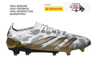 ADIDAS PREDATOR ELITE FG  PLAYER PACK LIMITED   White-Gold Mens Size US 7 RARE