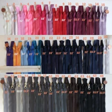  Open End Nylon Or Molded Plastic #5 Jacket Zippers 22" Separating Zipper J22