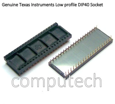 1 pezzo Socket Zoccolo basso profilo DIP40 40 pin THT Texas Instruments