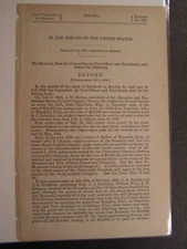 Government Report 1890 Pay for J W Goslee Contractor of Mail Service Route 8167 