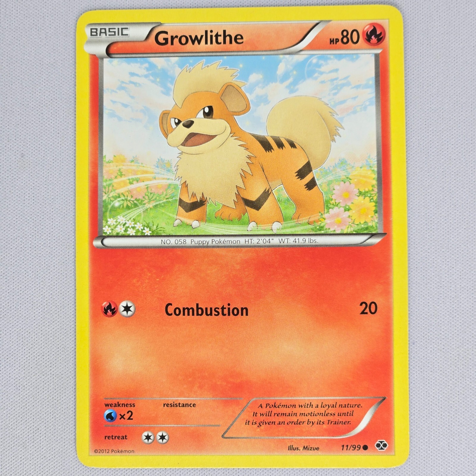Growlithe 11/99 Next Destinies Regular Common Pokemon Card TCG English LP