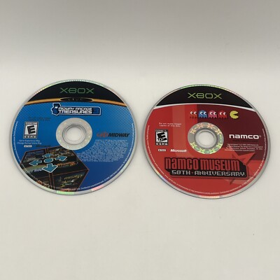 Original Xbox Midway Arcade Treasures Namco Museum 50th Anniversary  Discs!