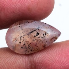 14.00 Cts Natural Pink Rose Quartz Untreated 21mmx13mm Pear Faceted Cut Gemstone