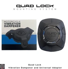 Quad Lock Motorcycle Bicycle Vibration Dampener + Universal Adapter QUADLOCK NEW