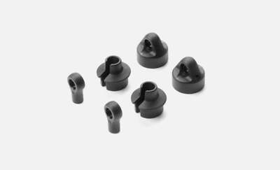 COMPOSITE SHOCK PARTS FOR 2 SHOCKS - BIG BORE XRAY