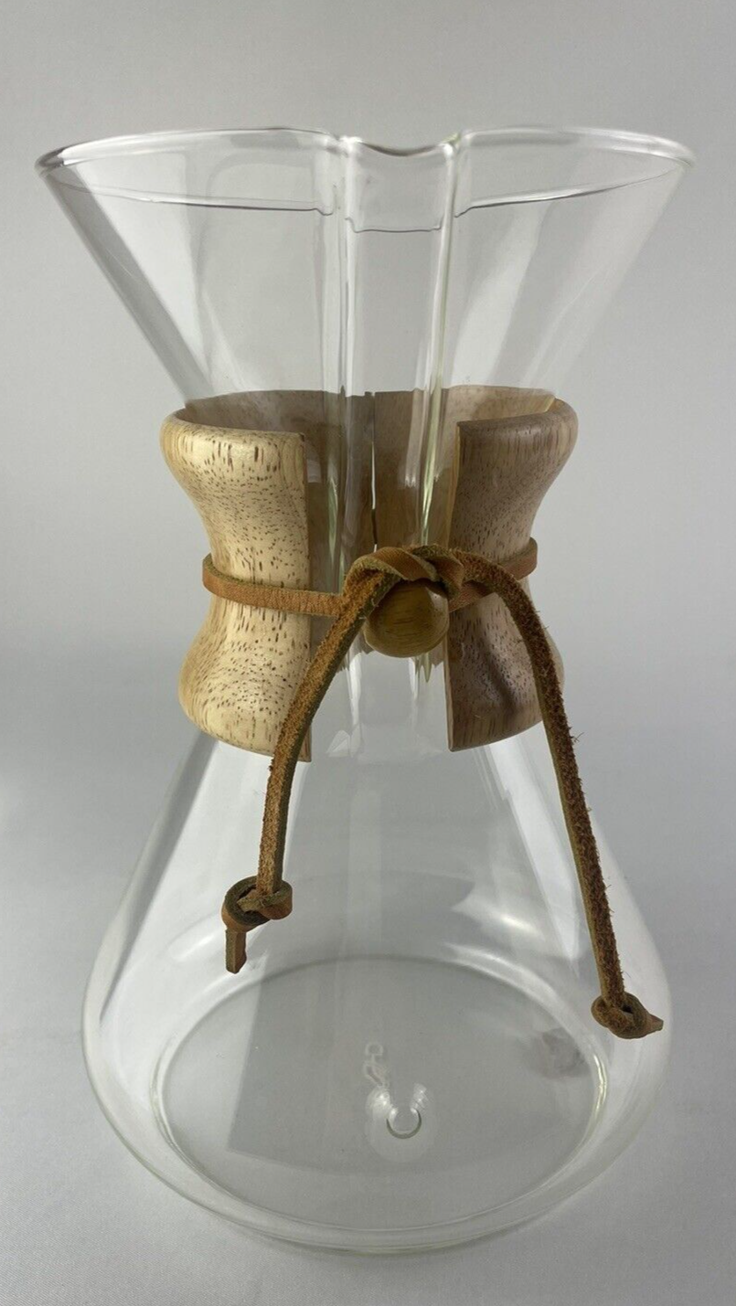Chemex Pyrex Brand Glass Pour Over Coffee Maker with Green Stamp Made