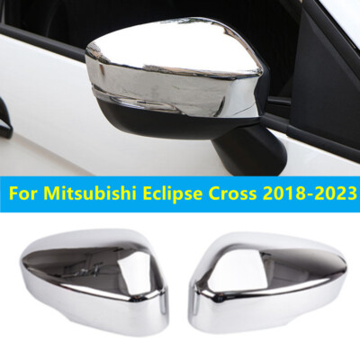 Chrome Rearview Side Mirror Cover Overlay For Mitsubishi Eclipse Cross 2018-2023