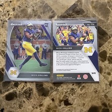 2021 Panini Prizm Draft #114 Nico Collins Rookie RC Card Texans B-11. rookie card picture