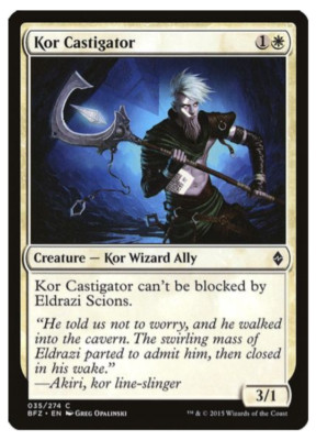 Magic the Gathering Cards Kor Castigator (x4) PLAYSET Battle for Zendikar NM/LP