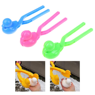 Duck Shaped Snowball Maker Clip Children Outdoor Winter Snow Sand Mold TY_sh