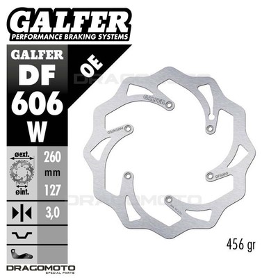 ALFER NO LIMITS 1995 DF606W Front Brake Disc Rotor GALFER