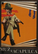 Le MAGNIFIQUE Czech A3 movie poster JEAN-PAUL BELMONDO JACQUELINE BISSET