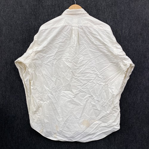 Ralph Lauren Blake Mens Large Long Sleeve Button Down Shirt Cream Pony Casual - Picture 17 of 22