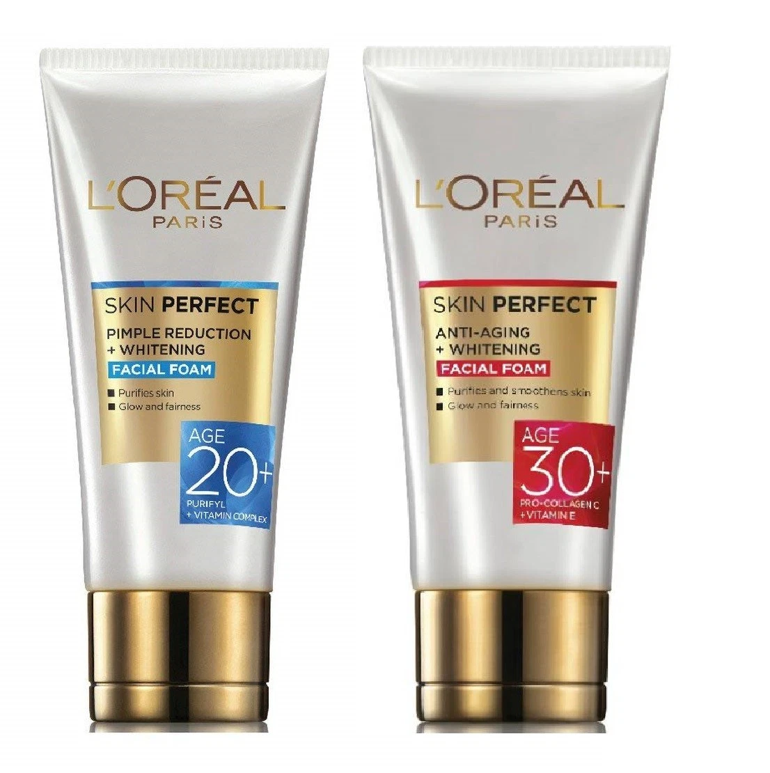 Loreal Paris Skin Perfect Anti Aging Whitening Facial Foam Age 20 Age 30