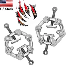 Fashion Nipple Clamps Metal Chain Adjustable Breast Clips Couple Fetish Games