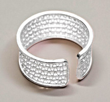 %100 Handgefertigter Unisex Silberbandring–Handgemacht Geschenk- 925er Sterling