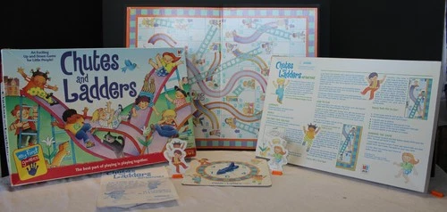 Vintage 1999 Chutes and Ladders Board Game Hasbro Milton-Bradley Complete