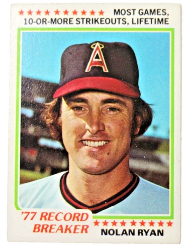 1978 Topps Nolan Ryan Record Breaker baseball card NM