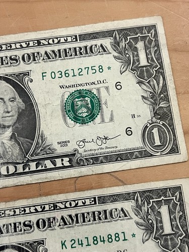 $32 WORTH OF STAR NOTES 2013 2017 2021 - TWO $10s, ONE $5, and SEVEN $1s - Picture 15 of 18