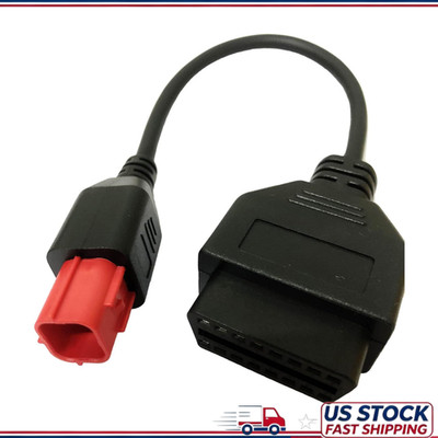 SuperOBD 6 Pin Motorcycle Diagnostic Adapter to OBD2, K-Line + CAN-Bus, KTM Moto