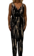 Women  s sleeveless Jumpsuit Size Medium Wide Leg