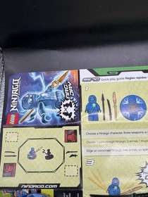 LEGO Ninjago 9570 NRG Jay Minifigure with 3 Weapon, 5 Card, Spinner, And Manual