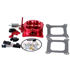 Billet EFI Fuel Injection CNC 1300CFM 1375 CFM 4 Barrel 4150 Throttle Body RED