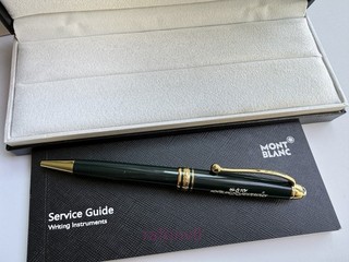 Montblanc Meisterstuck Burgundy 164 Green Classique Gold Trim Ballpoint Pen
