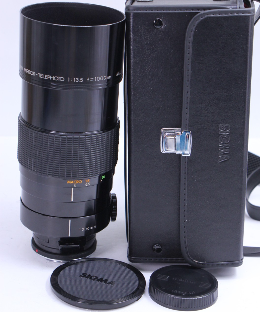 美品 シグマ MIRROR TELEPHOTO 1000mm F13.5 ニコン Sigma Mirror Telephoto 1000mm F13.5 (ニコン用)