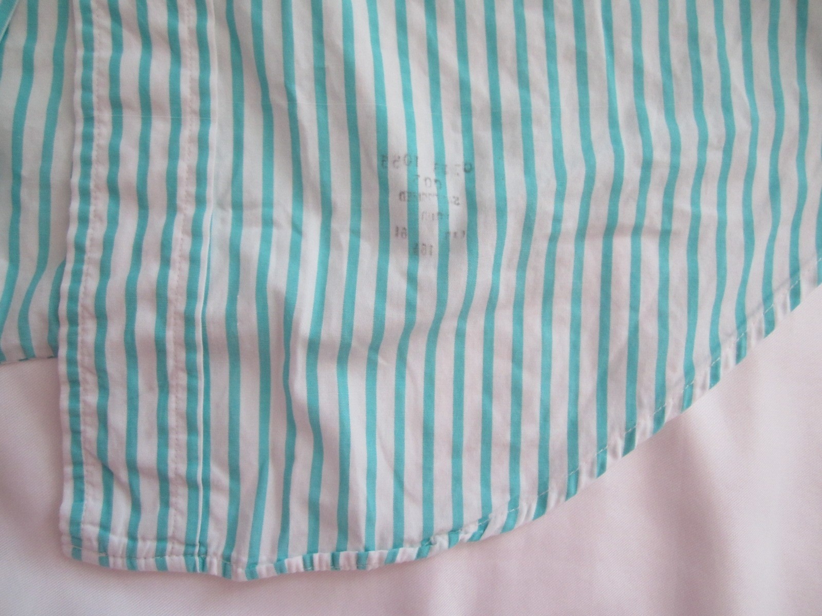 Vtg Men Brooks Brothers Cotton Stripes Short Sleeve Shirt Sz 16.5 (MT761) USA thumbnail 7