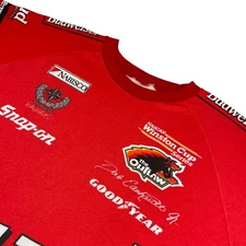 VTG 1999 Dale Earnhardt Jr x Bud x Chase Authentics Men’s T-Shirt Red/Black • XL