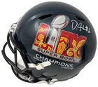 Devonta Smith Signed Eagles Super Bowl LIX Replica FS Helmet Fanatics 346