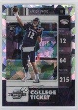 2022 Panini Chronicles Draft Picks Cracked Ice Prizm 3/11 Carson Strong #11 1m1a