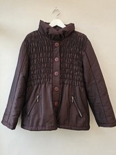Tagg Brown High Neck Ruched Equestrian Jacket Size UK 12
