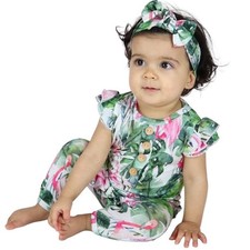 Little Bum Bums Roses Mother of Flocking Year Jumpsuit Romper Bamboo 18-24 NWT