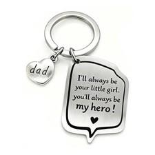 Dad Gift from Daughter, Father Daughter Keychain, Fathers Day Birthday