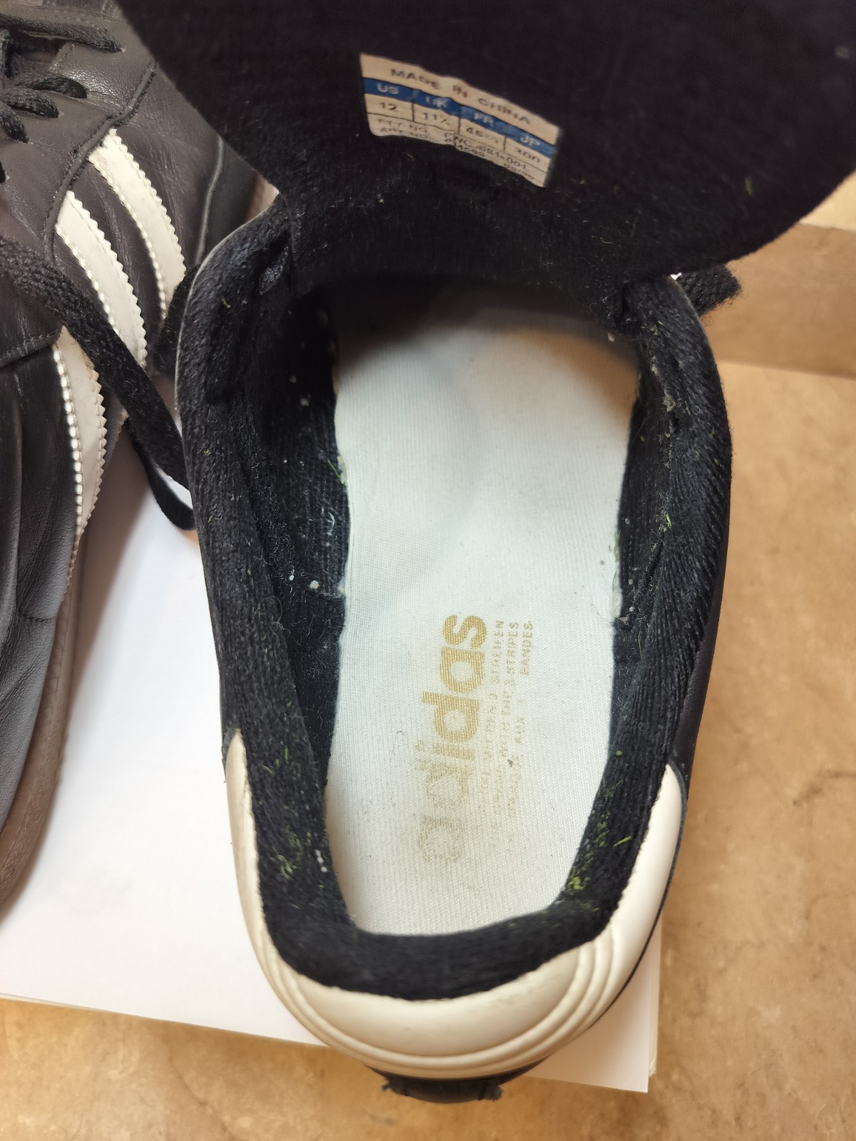 OG Rare Vintage 2000 Adidas Samba – Premium Leather – Mint – Size 12 image 9