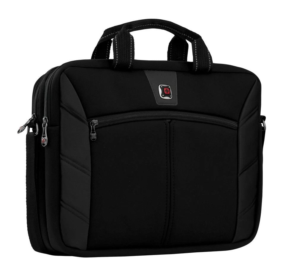 WENGER Sherpa 16" Laptop Slimcase Laptoptasche Businesstasche Black schwarz - Bild 2 von 4