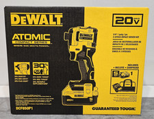 DeWALT Atomic 20V 1/4" Impact Kit w/ bag, 5Ah Battery  Charger DCF850P1 2025