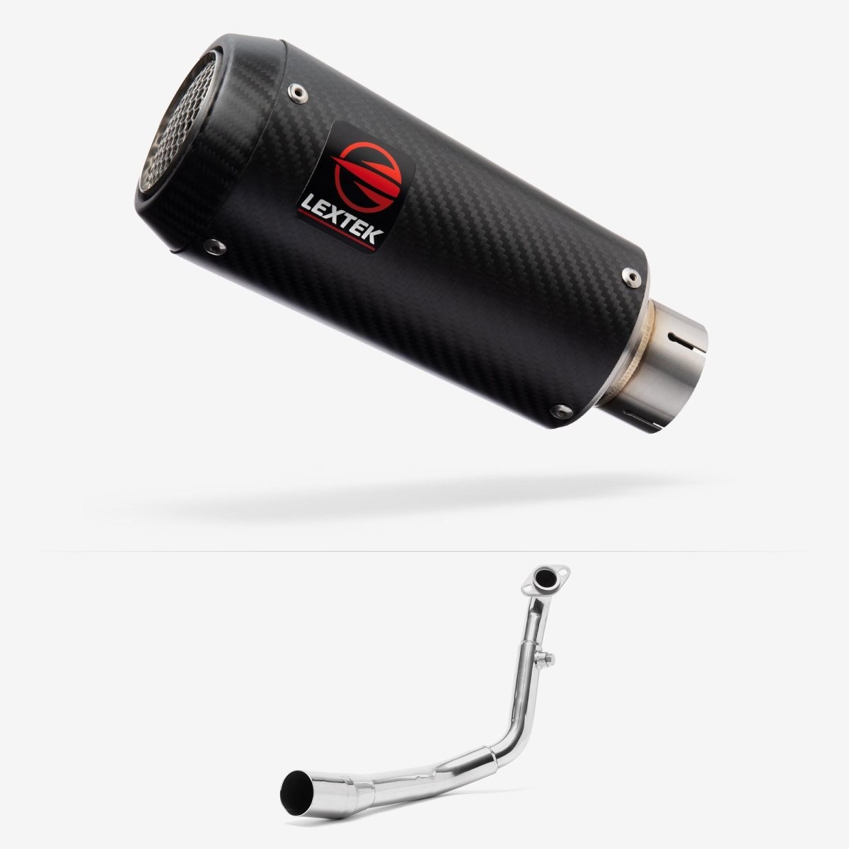 Lextek Carbon Fibre CP9C 180mm Exhaust System for Lexmoto Titan Euro 5 (2021-)