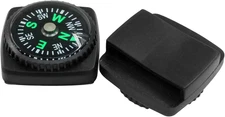 15Pcs Slip-On Watch Band Compass, Mini Watch Strap Compass Tiny Button Compass
