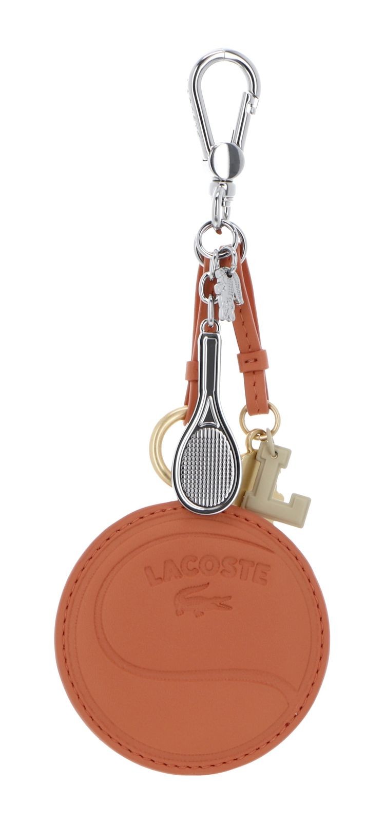 LACOSTE key fob Mirror Racket Croc Charm Blossom