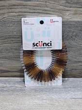 Scunci Effortless Beauty Stretch Comb Assorted Colors 3-Count